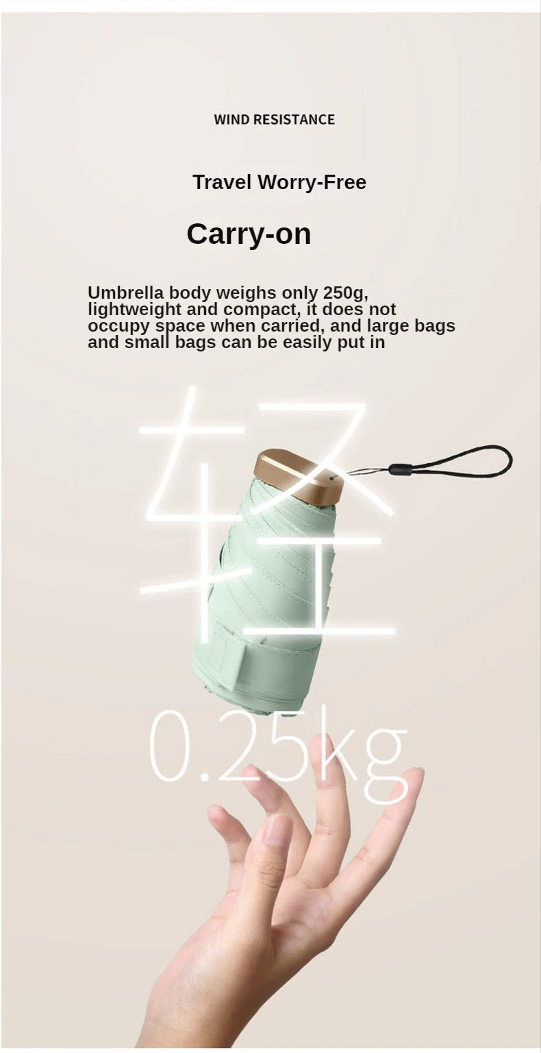 uv protection pocket umbrella seven
