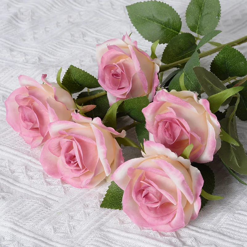 25 Pezzi Fiori Di Rosa Artificiale In Schiuma Da 3 Pollici, Rose Finte Vintage, Bouquet E Boutonniere Fai-da-te Con Foglie E Steli Per Decorazioni Di Matrimoni, Feste, Etc. (rosso) | SHEIN ALIA