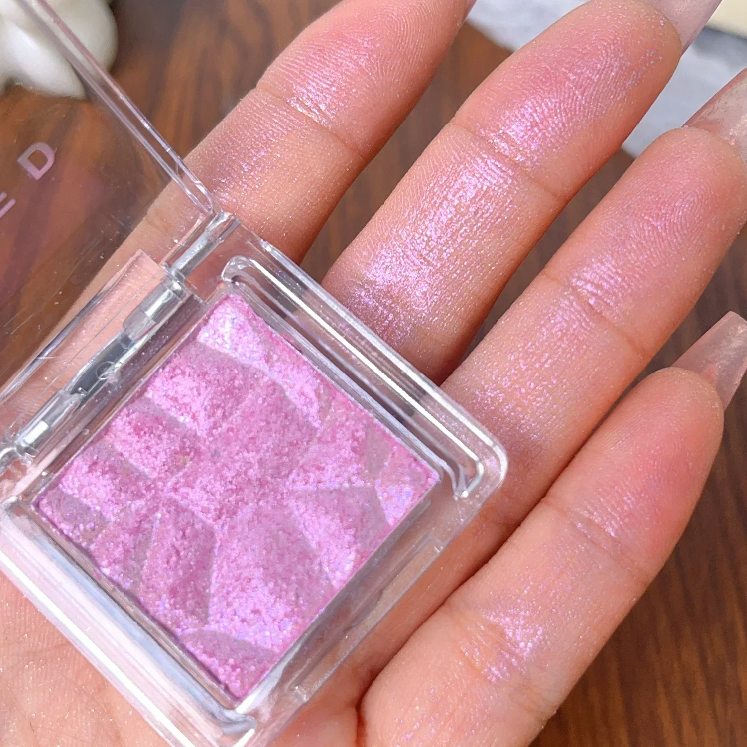 Glitter Highlighter Eyeshadow Palette Monochrome Diamond Moonlight High Gloss Purple Eyeshadow Powder Makeup Contouring Cosmetic eye shadow eye shadow plate glitter makeup accessories makeup highlighter