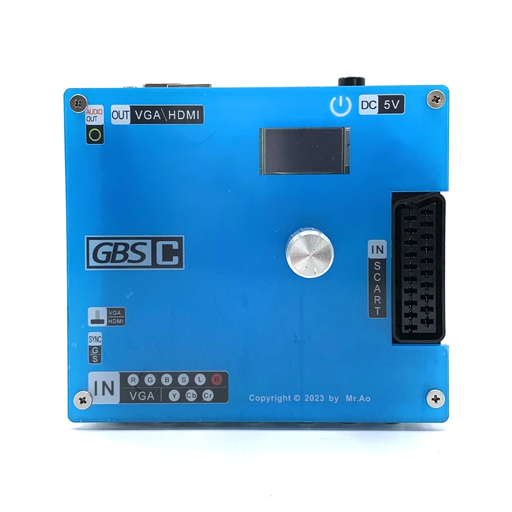 GBS Control Video Converter LCD Screen GBSC Converter Supports 1080P VGA/SCART To VGA Scan Converter for PlayStation2 Console