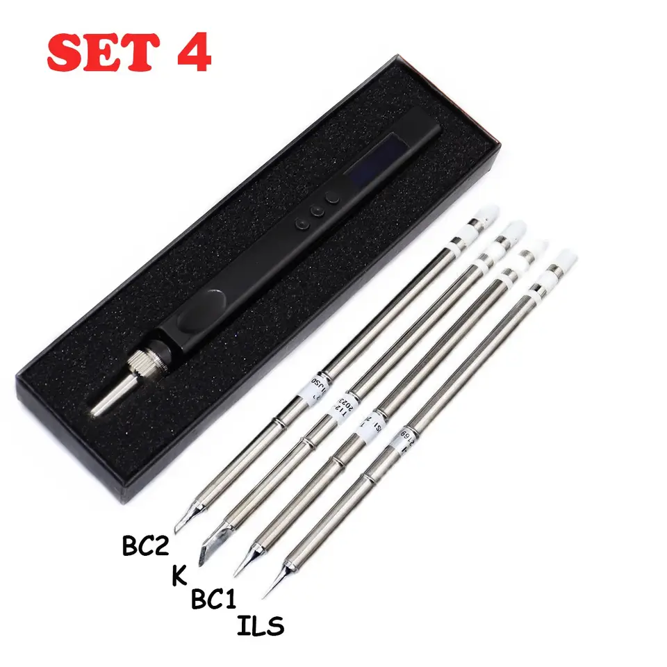 JV100 T12 OLED Mini Electric Soldering Iron Kit PD USB-C Repair Tool Adjustable Temp Portable Solder Welding Station Heat Pencil image 12