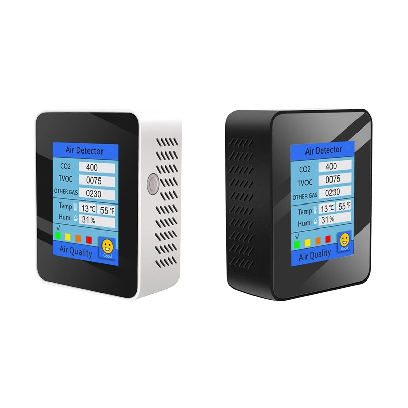 

CO2 Detector Temperature/Humidity Monitor Air Quality Monitor TVOC Detector LCD Display Carbon Dioxide TVOC