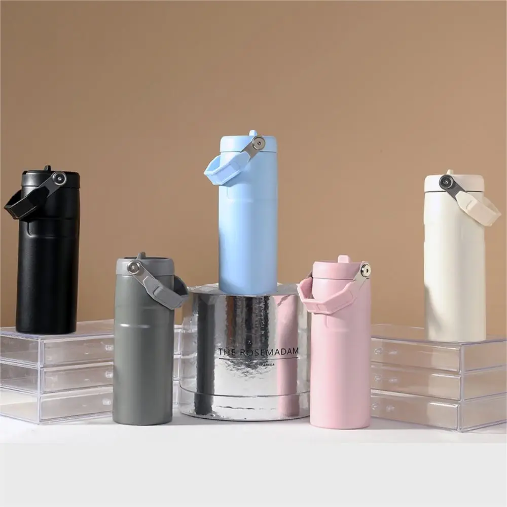Tumbler Stainless Steel Insulated Sports Bottle Double-Layer 16oz Thermal Cup Leak Proof Vacuum Bottle Outdoor