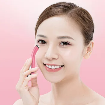 이온 수입 기능이 있는 미니 눈 마사지 지팡이, 미용 치료 기기, 눈 마사지기