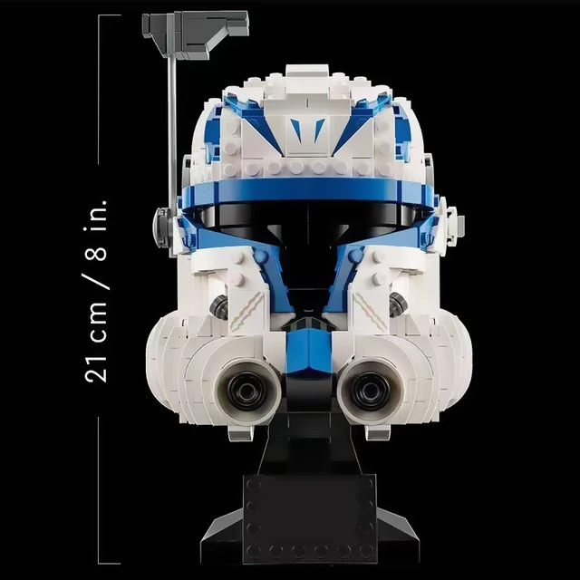 Space War Helmets Luke Skywalker TIE Fighter Pilot Building Blocks Darth Vader The Mandalorian Helmet Model Bricks Toys Boy Gift 3