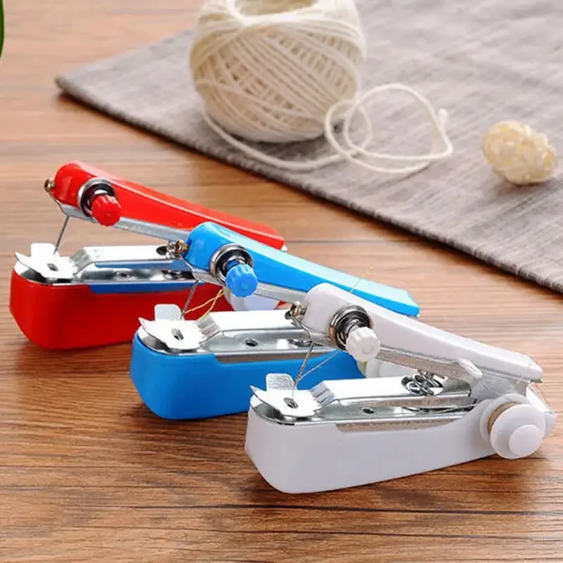 set Portable Household Mini Sewing Machine Color Sewing Thread Manual Sewing Machine Special Needle Set Sewing Supplies ZXH