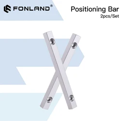 Fonland Worktable Positioning Bar 2pcs 125*12mm Fixing Strip with 4 Screw for Fiber & Co2 Marking Engraving Machine