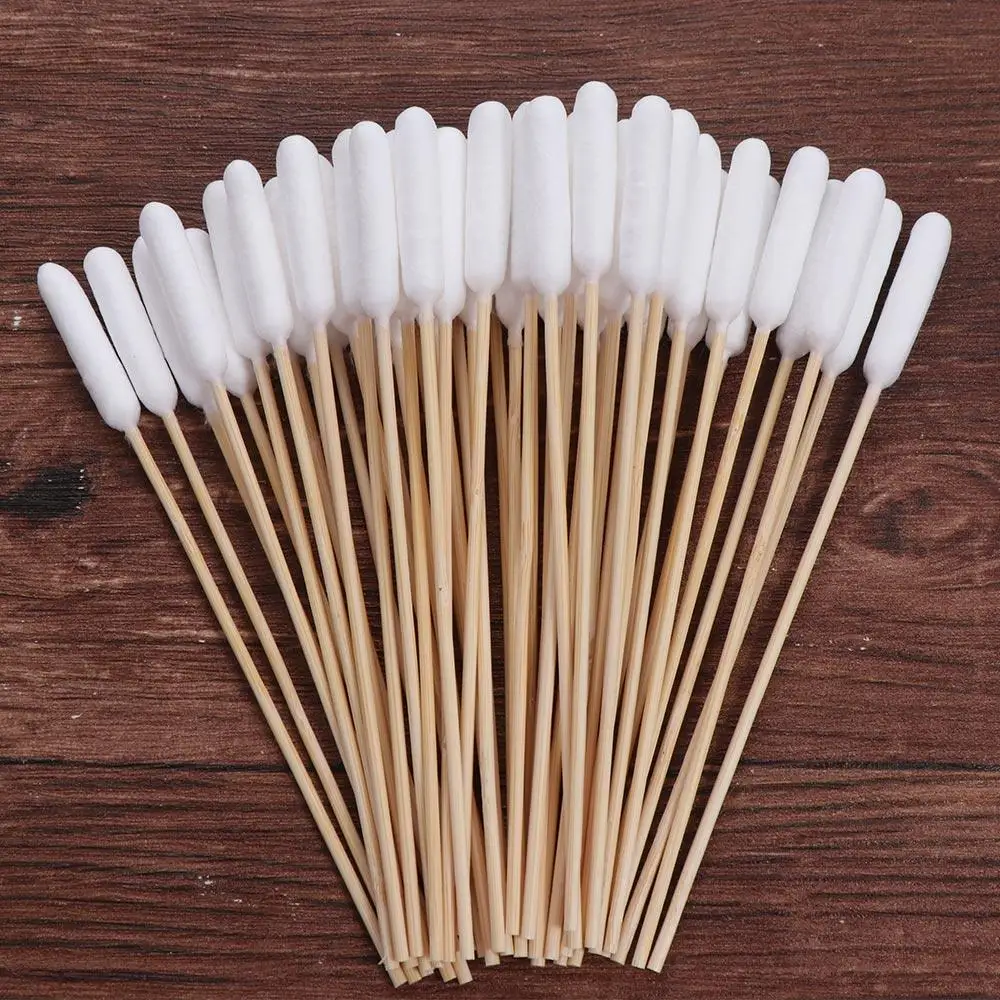Dog Cotton Buds 50 Pcs Pet Ear Cleaning Cotton Swabs Long Multipurpose Sticks With Wood Handle For Cat Dog Removing Ear Wax