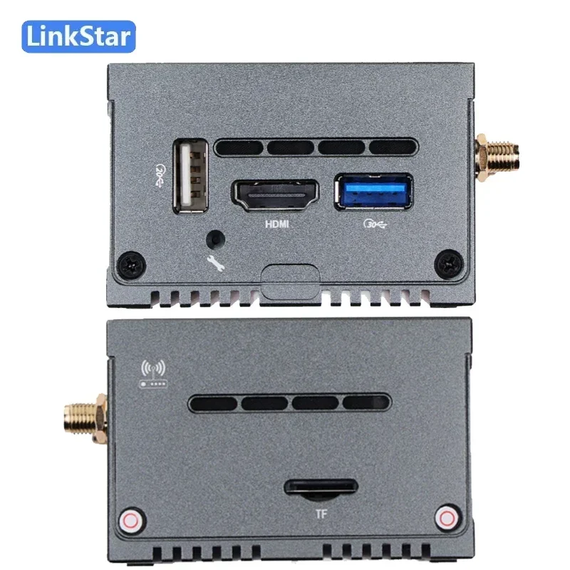LinkStar H68K-1432 V2 4G RAM 32GB eMMC Wi-Fi6 Cortex-A55, RK3568 Dual-2.5G 및 dual-1G 이더넷, 4K 출력, 안드로이드 11 우분투 OpenWR