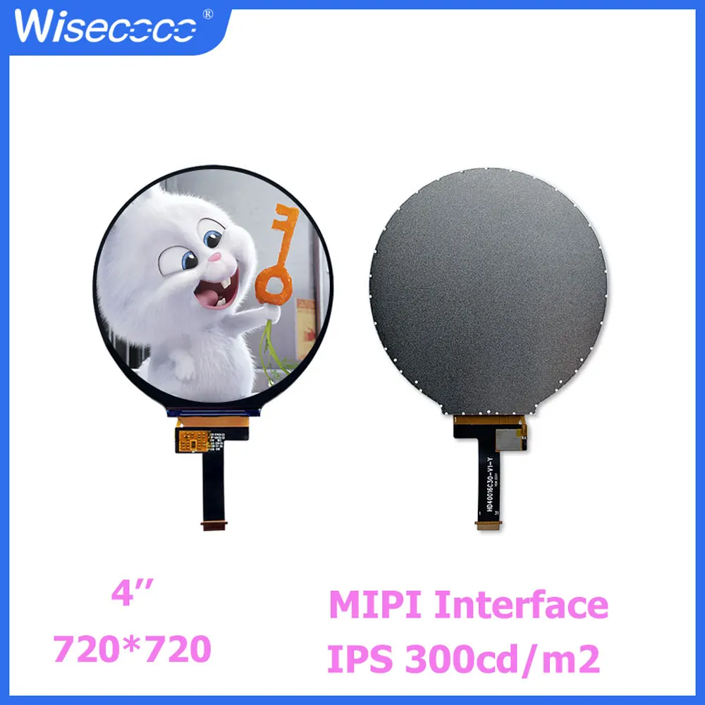 Wisecoco-painel Módulo de Display Lcd Redondo para Casa Inteligente Circular Tft Ips ev Mipi Driver Board 720×720
