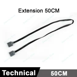 Premium Train Motor Kit with Servo, Battery Box, IR Remote, and LED Lights for Advanced Building Block Creations (Extension 50cm)
