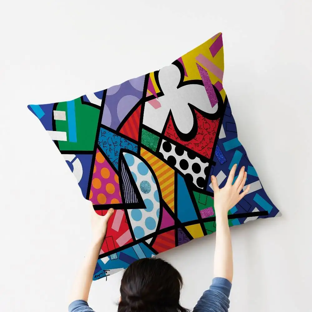 Britto Art Kissenbezug im Farmhouse-Stil, Dekorative Zierkissenhüllen für Couch-Dekorationen – Detail 10