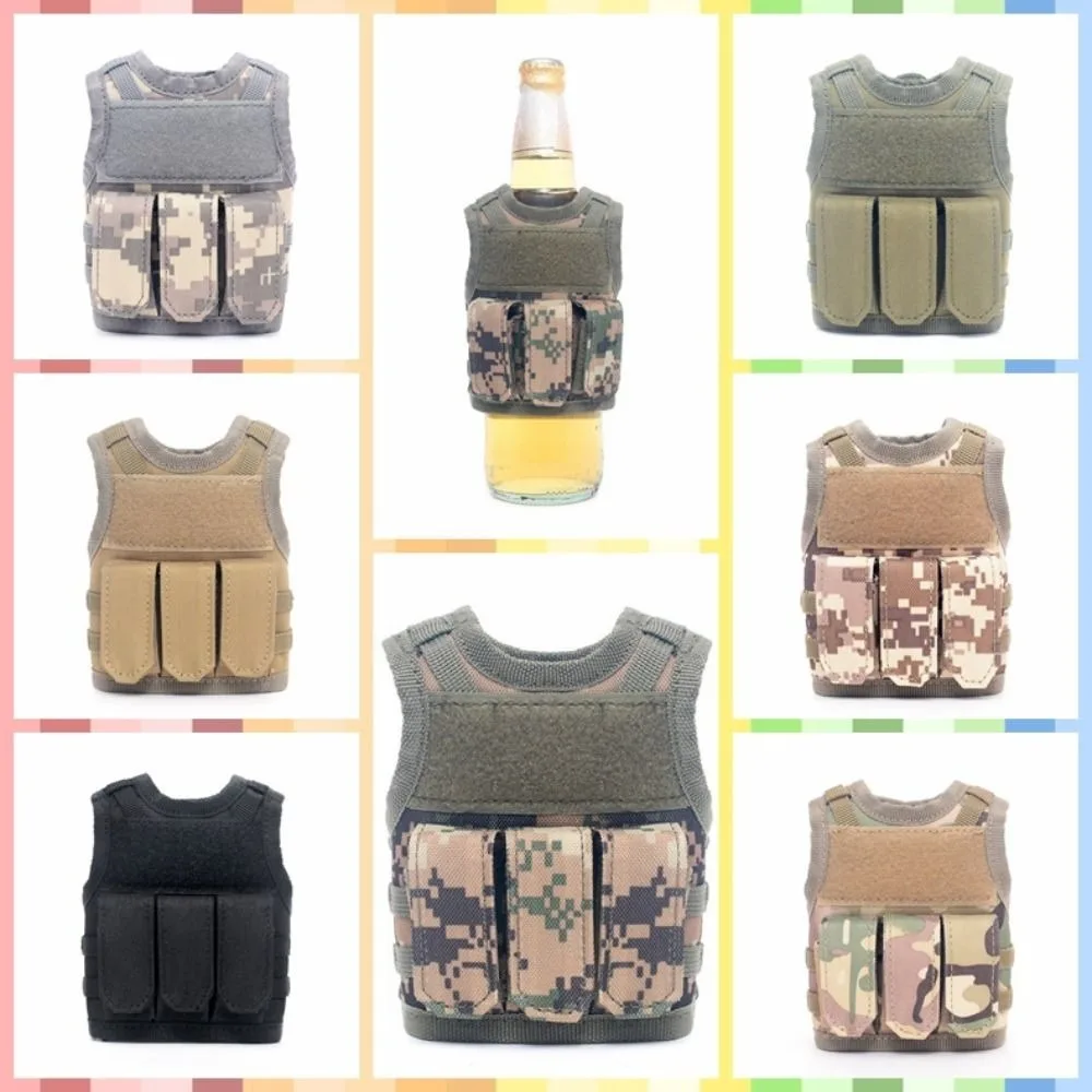

Military Beer Bottle Vest Durable Adjustable Straps Nylon Beer Jackets Drink Bottle Cover For Water Wine Drink Bottle
