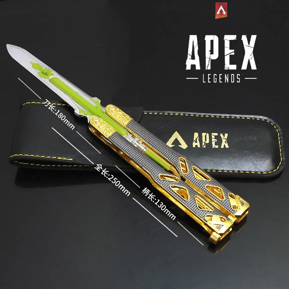 Браслет-бабочка Apex Legends Octane Репродукция 25 см брелок модель оружия металлическая