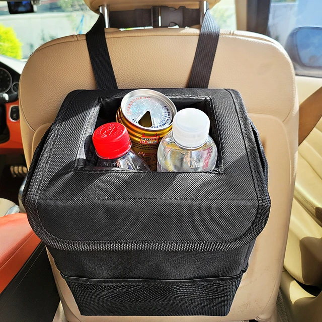 Organizador de asiento de coche Papelera, un portátil plegable Bolsa de  basura impermeable coche automático de