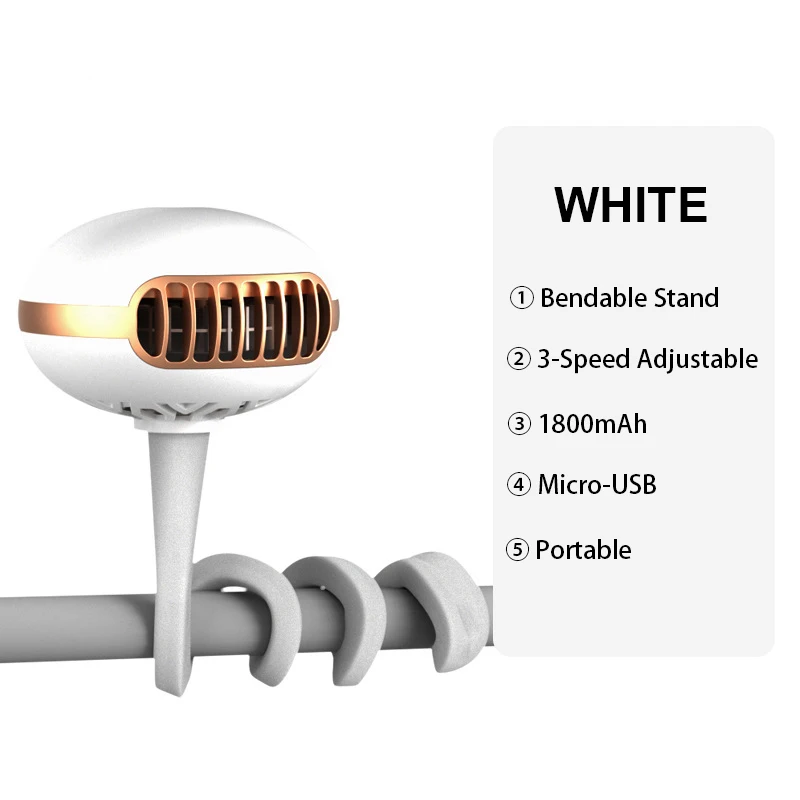 best Baby Strollers 1800mAh Mini Stroller Fan for Cart Portable Handheld USB Rechargeable Silent Outdoor Tripod Small Fan for Home Electric Fan baby stroller accessories on sale Baby Strollers