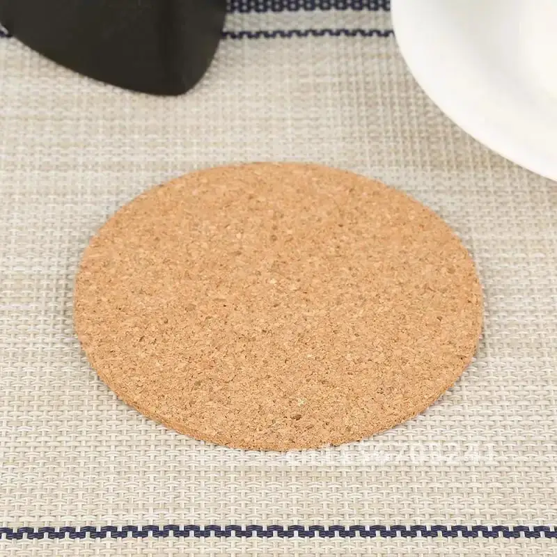 Description Picture 6 of item3/5 pcs Round Natural Wooden Coaster Tea Coffee Mug Drinks Holder Slip Slice Cup Mat for DIY Tableware Decor Durable Pad