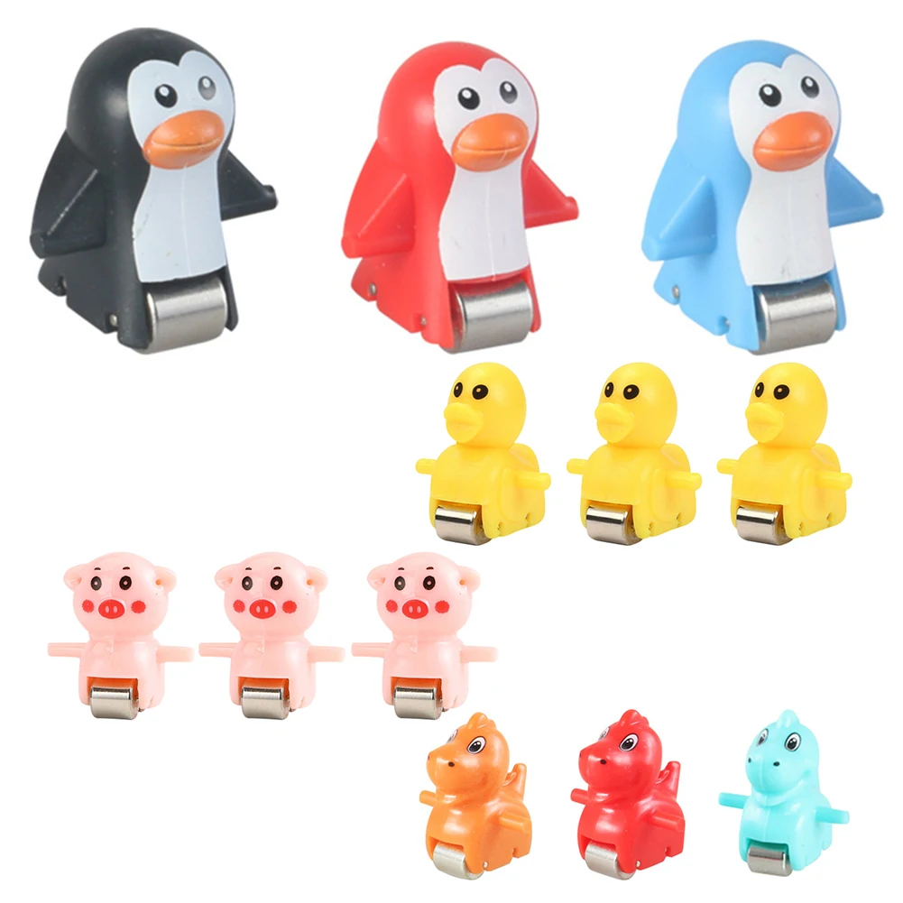 3PCS Early Educational Toys Duck/Pig/Dinosaur/Penguin Climb Stairs Toy Roller Coaster Toy for Kids 3 Years Old and Up 3