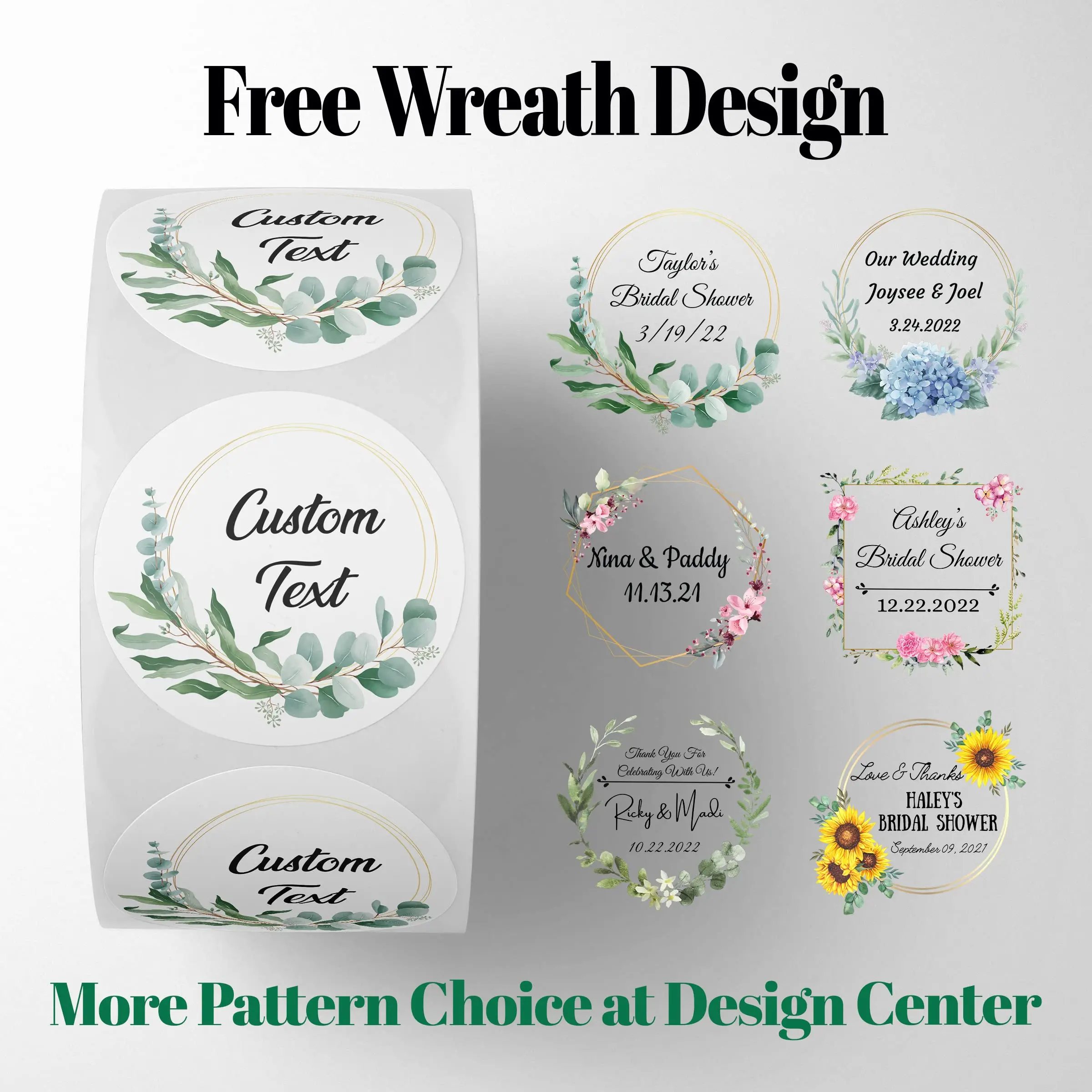 Custom Design Stickers Your Own Stickers Labels With Any Design Rolls Of Various Shapes And Sizes