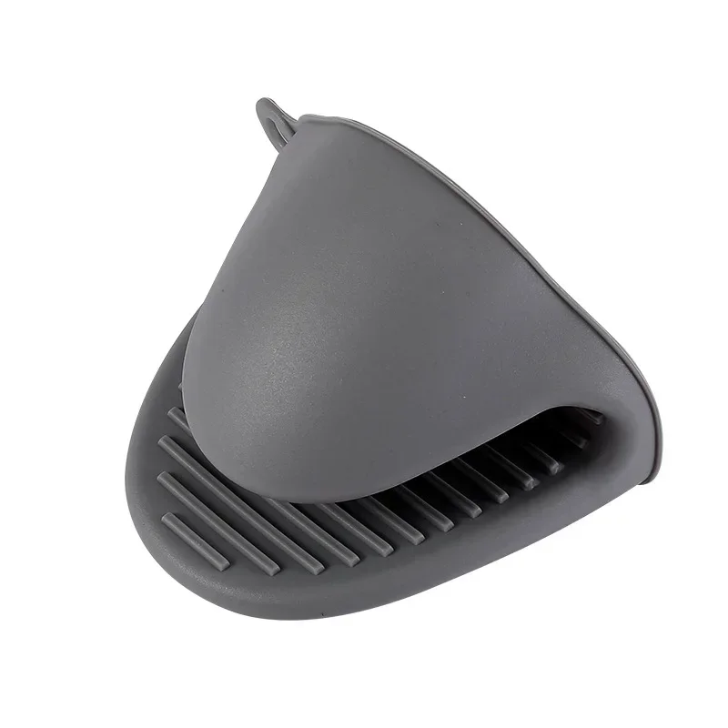 2 Guanti Da Forno In Silicone Antiscivolo | Mini Presine Per Dita | Grigio | Lavabili E Riutilizzabili