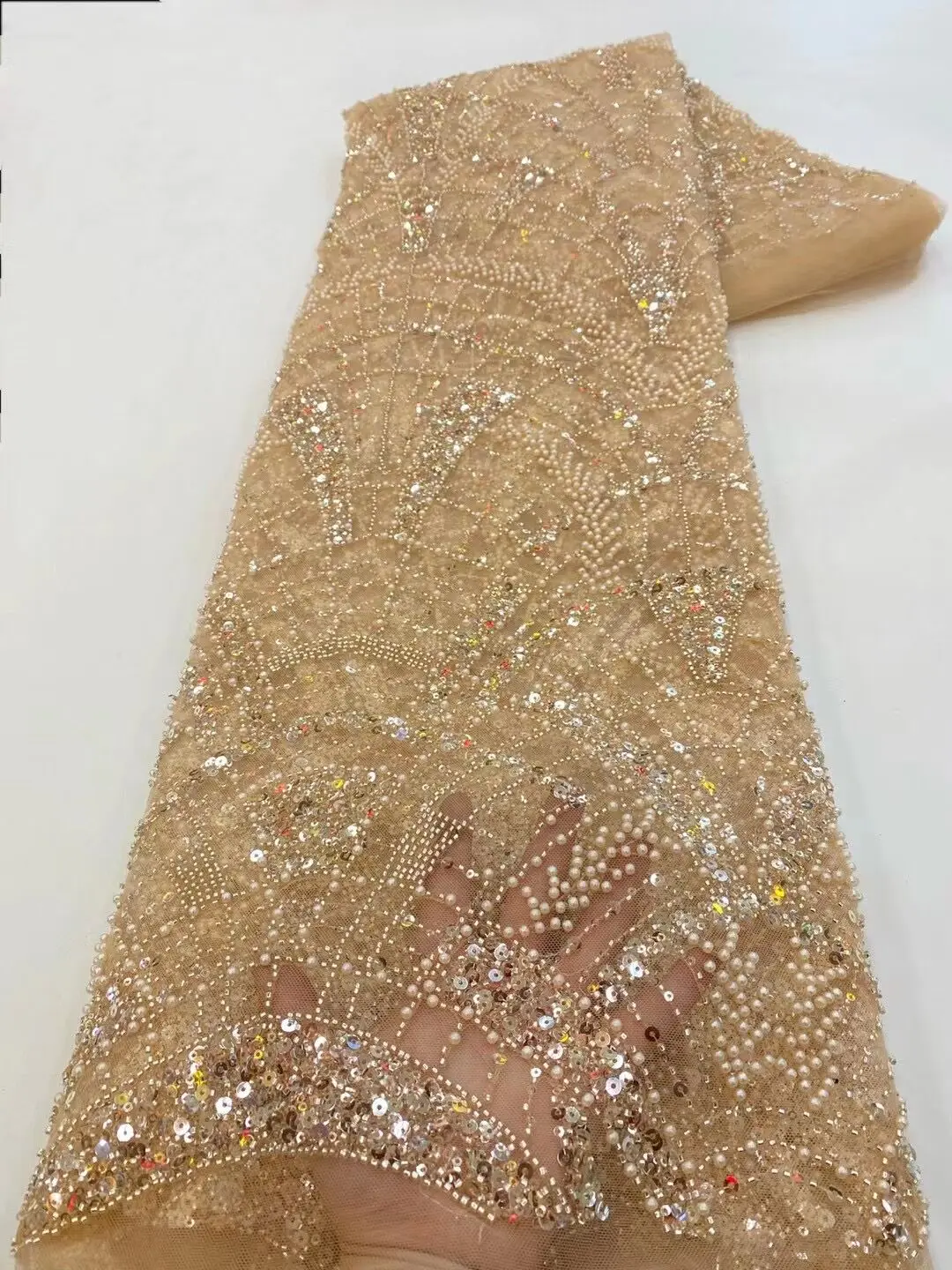 

Кружево ткани нигерийское кружево S-1302277 вышивка Сетка кружевная ткань из бисера африканская Свадебная кружевная ткань