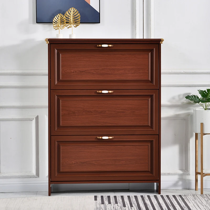 

Multi Layer Shelf Shoe Rack Organizer Display Aluminium Door Wood Shoe Cabinets Entryway Closed Household Zapatera Furniture