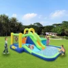 7 in1 Inflatable slide water park bouncing house outdoor garden bouncer with Whack a mole games & Splash pool & Target games & W 2