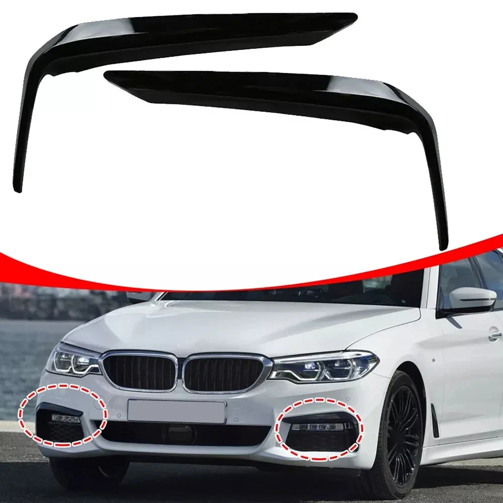 Front Bumper Fog Light Eyelid Cover Trim for BMW 5-Series G30 G31 for M-Sport 16-20 51118070541-Left 51118070542-Right car bumper accessories car fog light cover