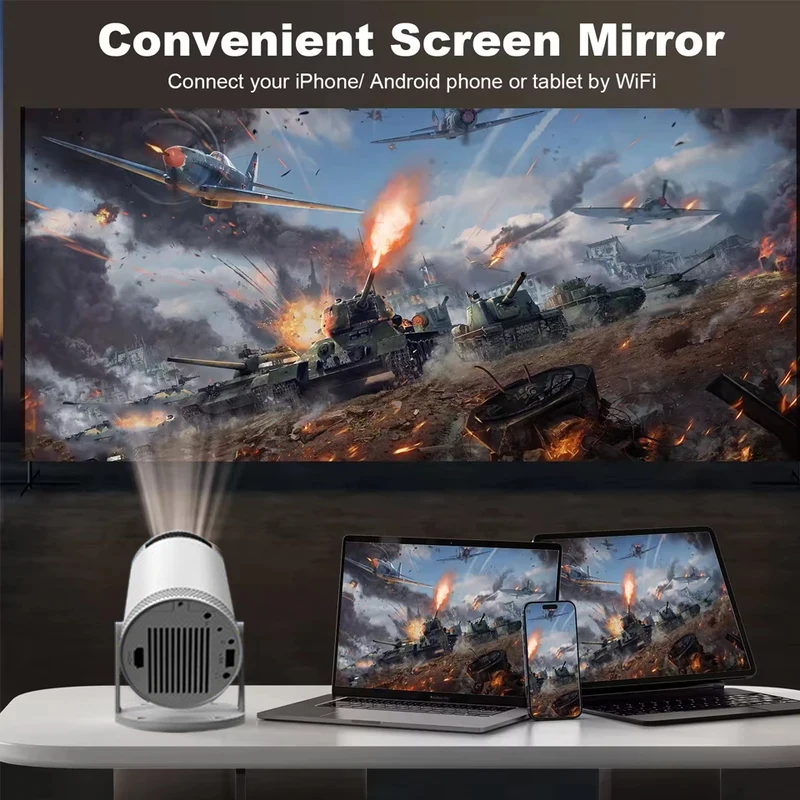 2026 New Projector 4K Android 11 Wifi6 290ANSI Allwinner H713 BT5.0 1080P 1280*720P Cinema Outdoor Portable Projetors ﻿ - 5