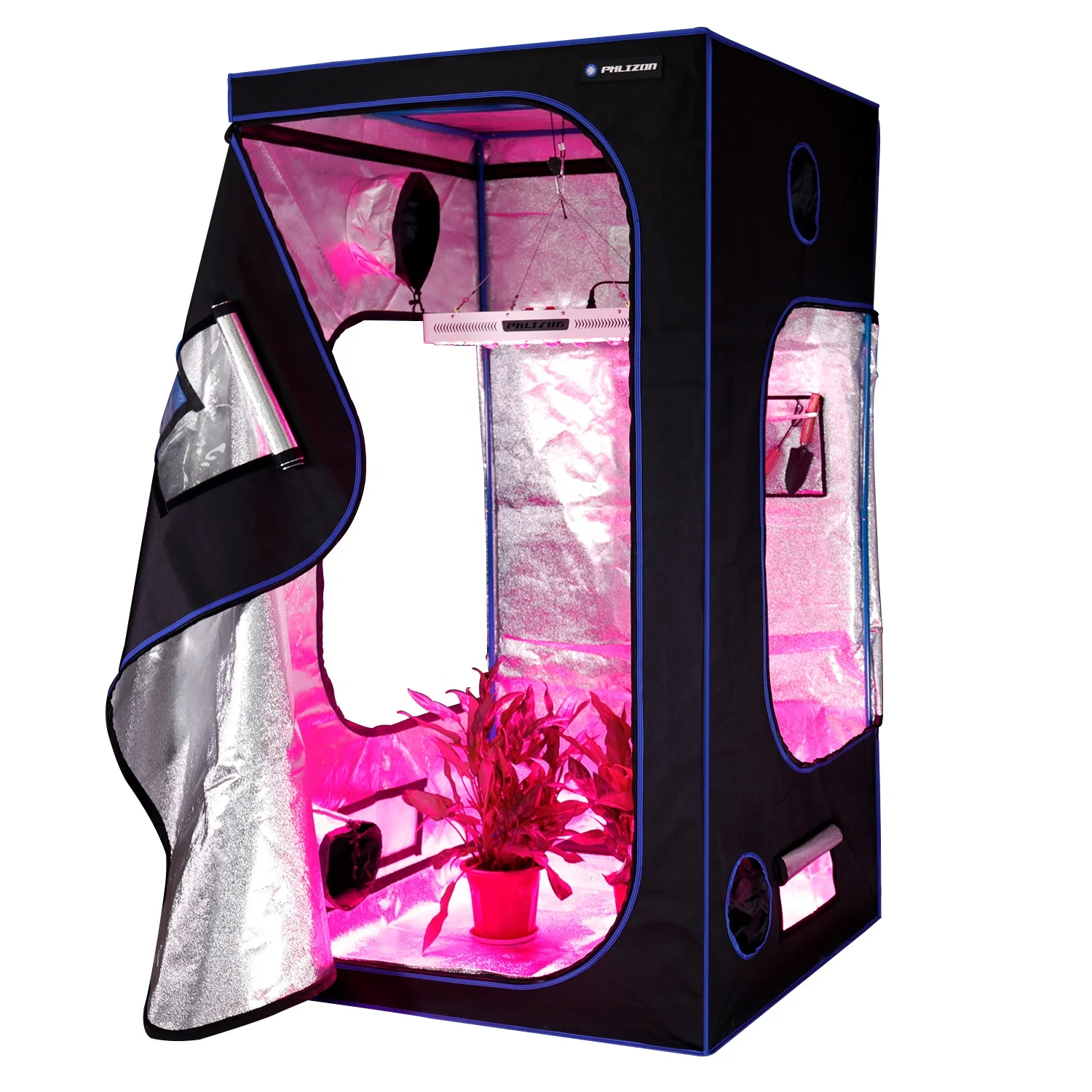 

Mylar Reflective 600D oxford mylar fabric Grow room Indoor Complete kit Hydroponic Plant grow systems 4X4 tent