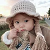 Baby Princess Hat Children's Knitted Hat Sweet and Cute Wig Big Braid Hat 6
