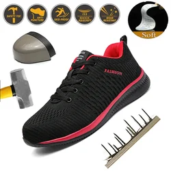 2023 New Work Sports Shoes Steel Toe Men's Safety Shoes Anti-piercing Work Shoes Boots Fashion Indestructible Footwear Safety