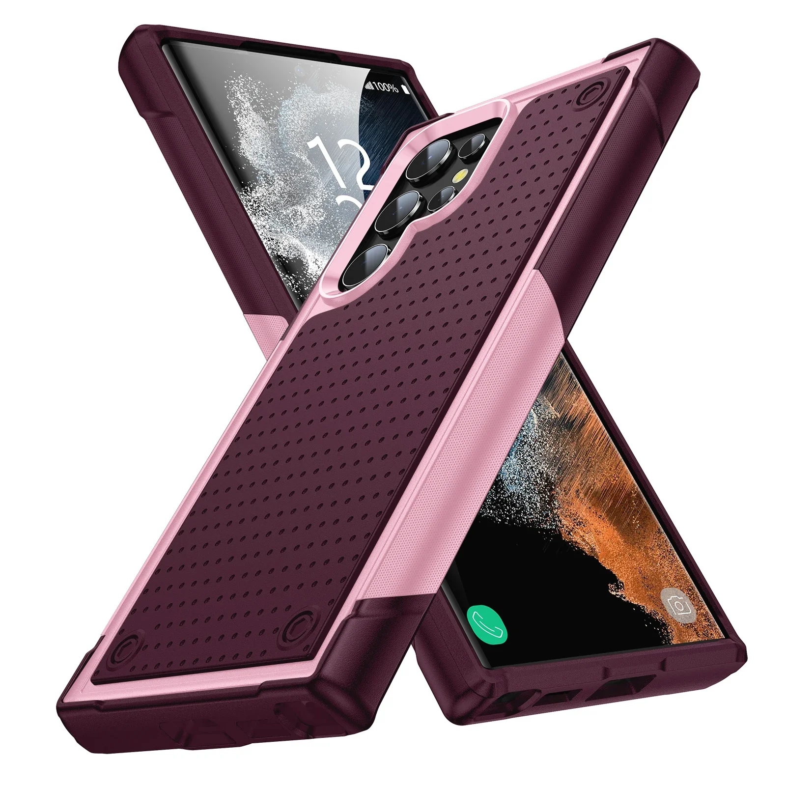 Shockproof Armor Hard Phone Case - Durable Protection Cover