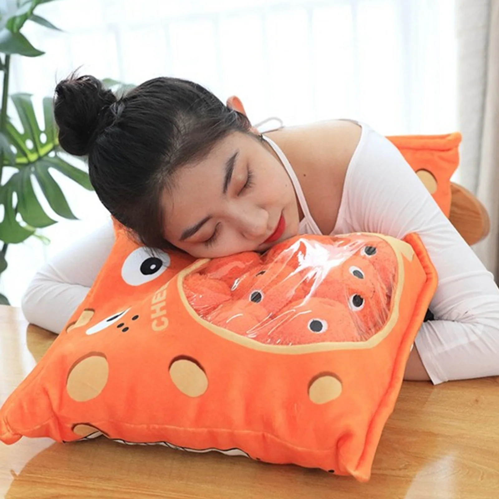 6pcs/9pcs Cute Plush Cheesy Puffss Toy Stuffed Soft A Bag Of Snake