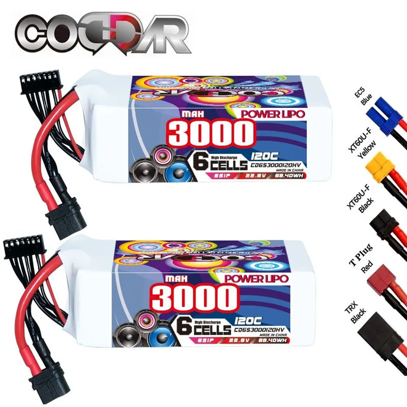 

CODDAR 22,8 V 3000mAh 6S 120C LIPO батарея для выравнивания вертолета 90 Ducted Fixed Wing многоосевая модель 22,8 V батарея для дрона