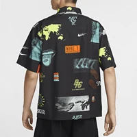 Nike officiel véritable vêtement de sport homme rétro revers imprimé chemise T-Shirt HM4453-010 2