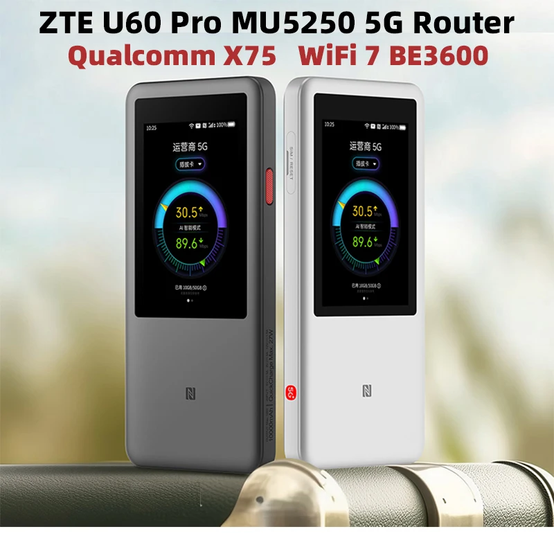 New ZTE U60 Pro MU5250 5G Pocket WIFI Router 5G-A Qualcomm