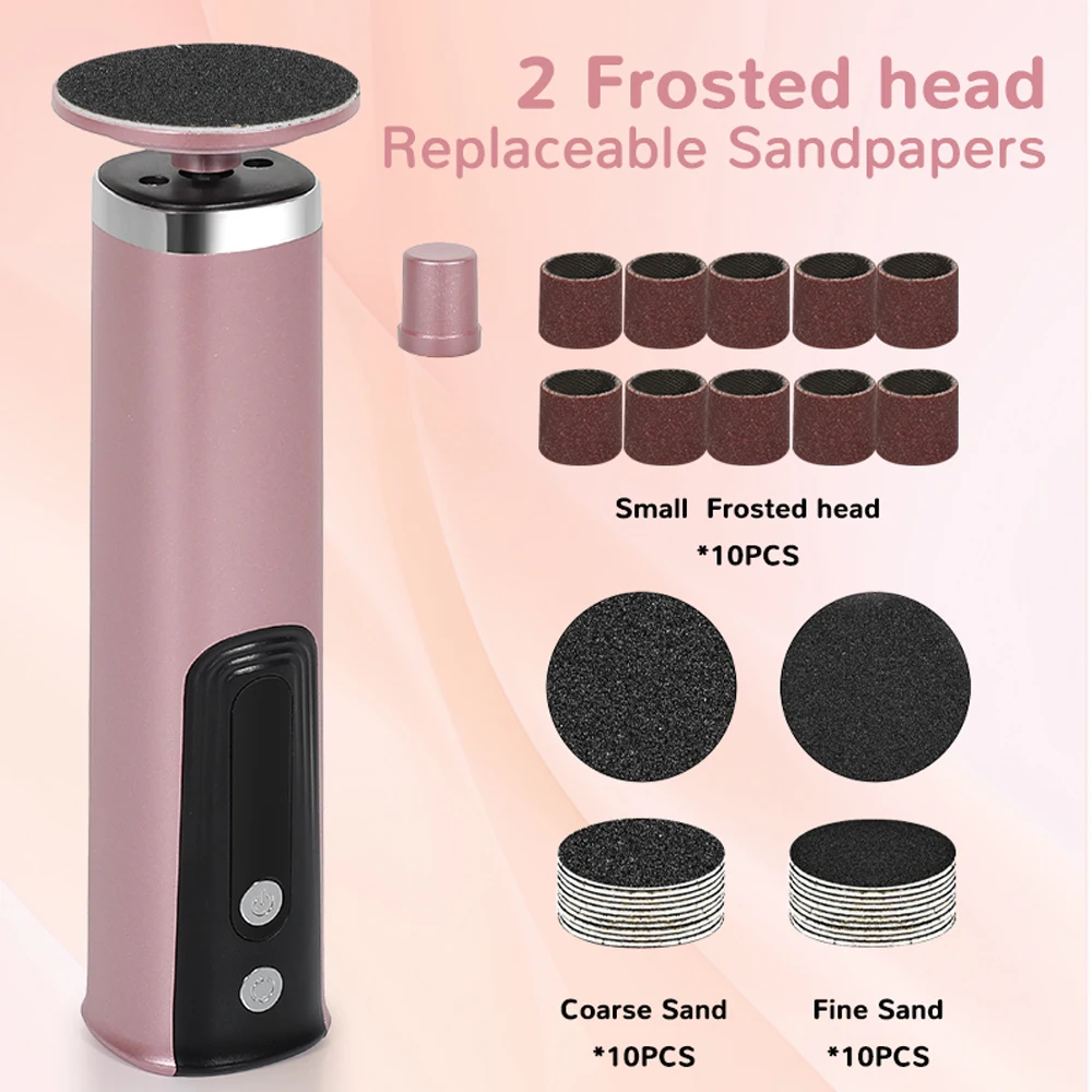 Electronic Foot File Rechargeable Wireless Pedicure Tool For Heels_voghion.com