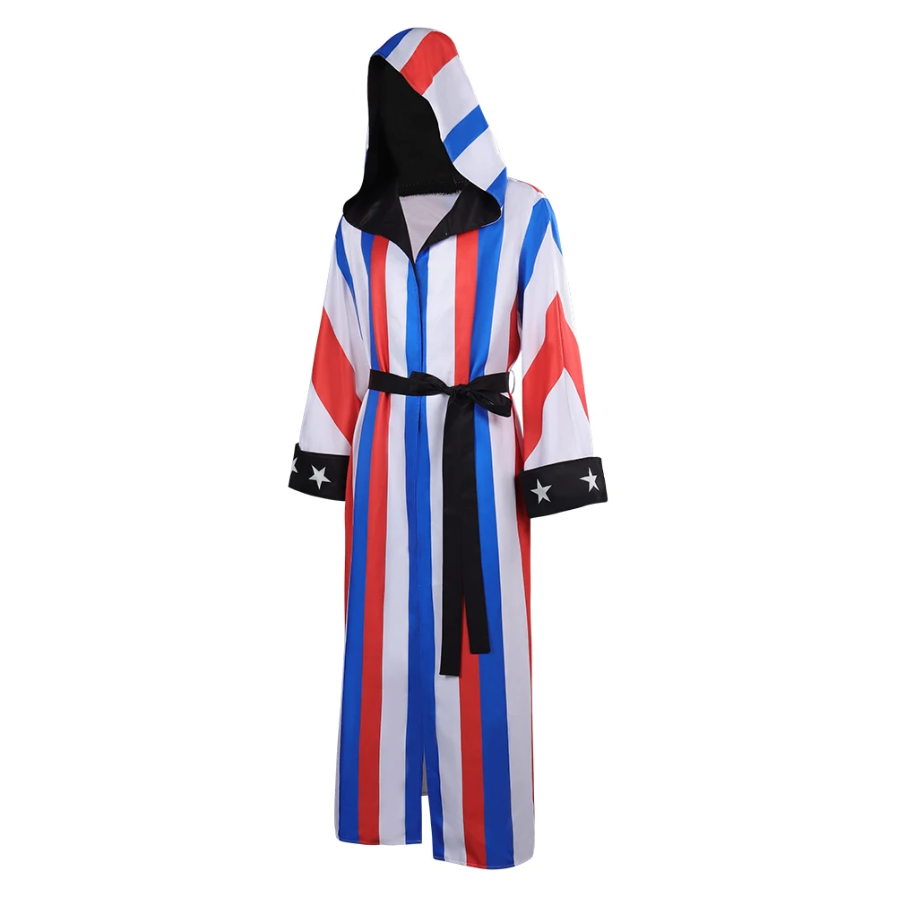 Boxing Match Boxer Costume Long Sleeve Men Boxing Robe Personality Party