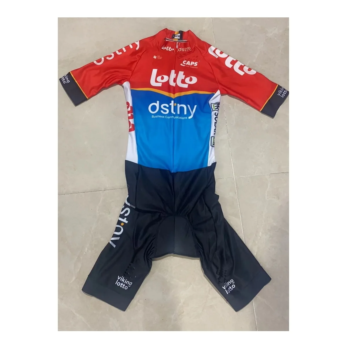 

LASER CUT Skinsuit 2024 LOTTO DSTNY Team Bodysuit SHORT Cycling Jersey Bike Bicycle Clothing Maillot Ropa Ciclismo