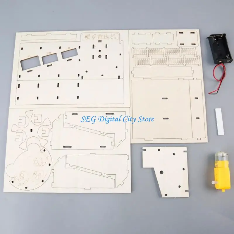 U75B DIY 나무 동전 분류기 교육 세트 어린이를 위한 물리학 학습 실습