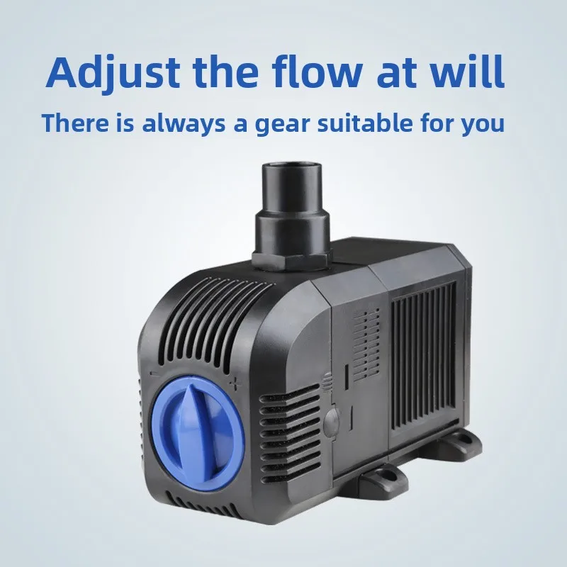 [Not Equipped with Water Pipes] Aquarium Submersible Pump High Strength Adjustable Filter Pump Fish Tank Home Mute Small Pump