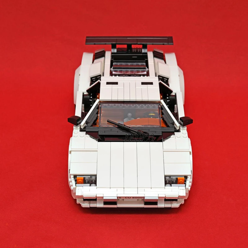 Nuovo 1251 Pezzi Parti Creative Expert Moc Lamborghinings Lc5000 Countach Mod 10295 Auto Sportive Building Blocks Mattoni Fai Da Te Giocattoli