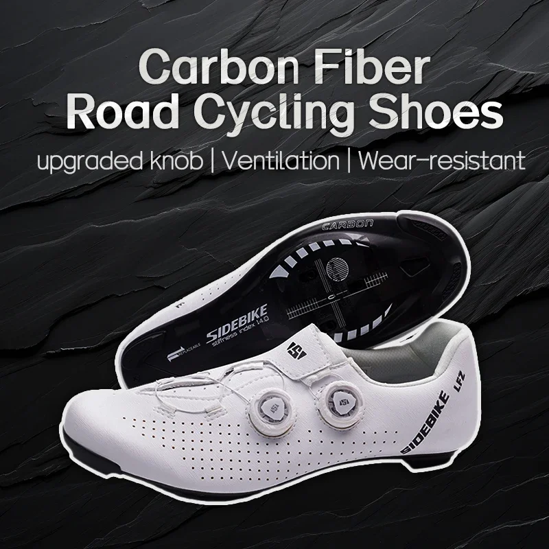 SideBike Pro Mountain Bike Cycling Shoes with Carbon Sole Size 44 Size 11 Unisex Sidebike Mircofiber Carbon Road Cycling Shoes SD028A – UAEcycle main image 3