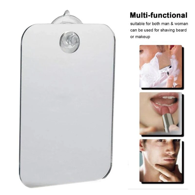 อะคริลิค Anti หมอกกระจกโกนหนวด Fogless กระจก Washroom อุปกรณ์เสริมสําหรับผู้หญิงแต่งหน้า Man โกนหนวดห้องน้ําเครื่องมือ 1