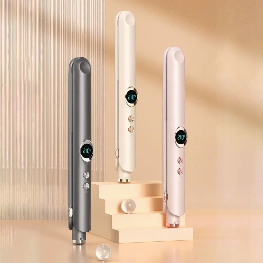 Ceramic Plates Negative Ion Straightener 12 Level Temperature Control Quick Heating Straightening Board Clamp Dual Use