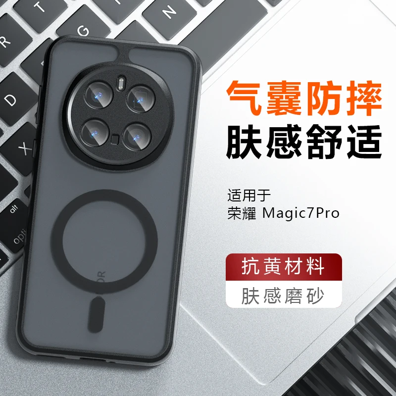 Shockproof Magnetic Matte Anti-Fingerprint Transparent Case