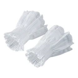 Fairy Wrist Cuffs Detachable Elegant Wristband Flared Organ Ruffled Wristband
