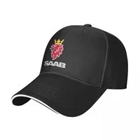 Saab logo products Baseball Cap Hat Baseball Cap dad hat Thermal Visor Rave Men Golf Wear Women's 2