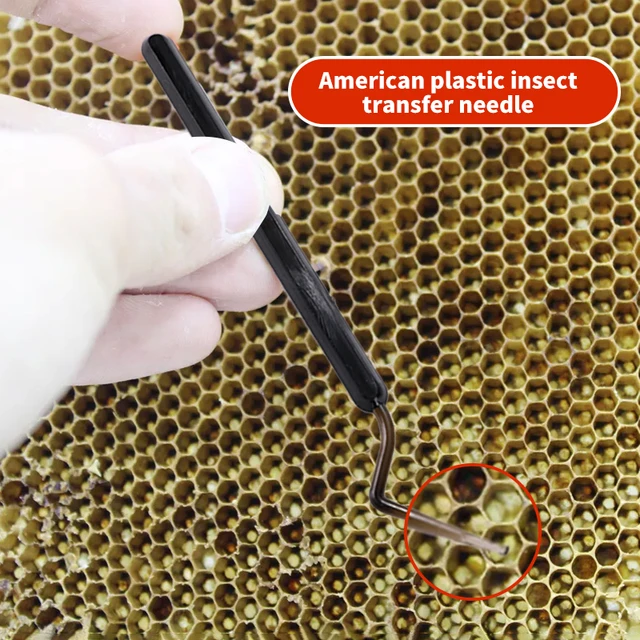 2 db Műanyag Lárvák Mozgó Oltó Tű Méhész Eszköz Mézelő Méhkirálynő Tenyésztő Lárva Rendszer Mozgatja A Férgeket Méhészhez - Image 6